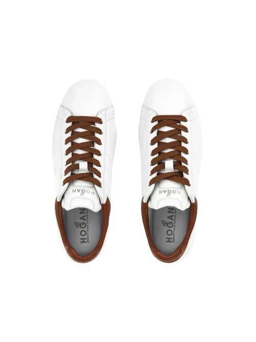 Sneakers Hogan H-Stripes bianca donna in pelle HOGAN | HXW6450FC60LE90446